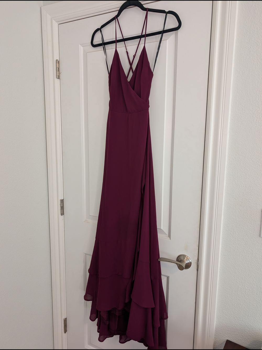 Wedding Guest Plum Maxi Dress